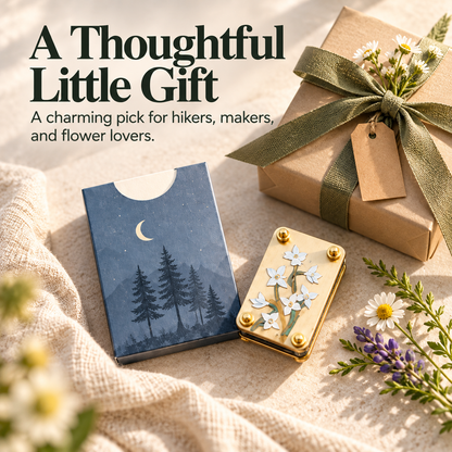 🌸 Mini Portable Botanical Flower Press Kit for Wildflowers & Craft Keepsakes 🌿