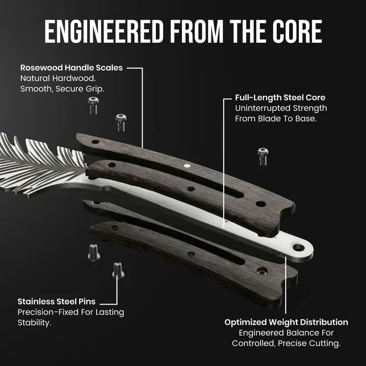 🪶 Feather Knife™ – 260g Lightweight Stainless Steel Kitchen Knife