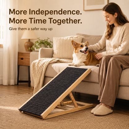 🔥 50% OFF Today —   2-in-1 Pet Ramp & Scratching Surface for Beds and Sofas