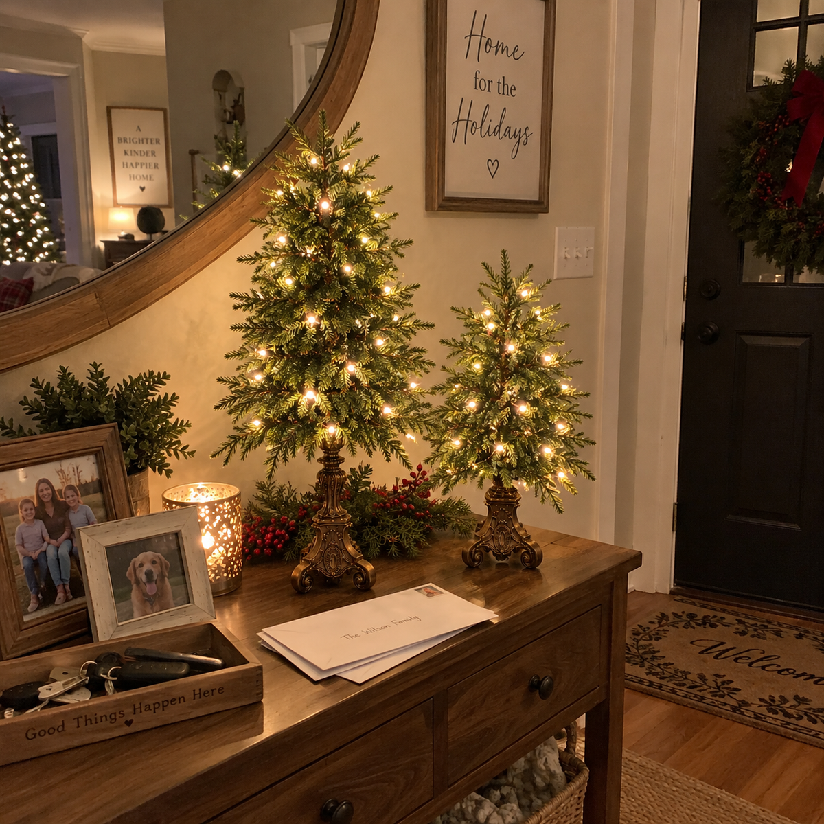 Vintage Tabletop Christmas Trees