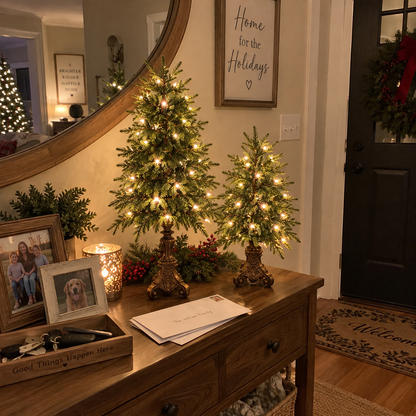Vintage Tabletop Christmas Trees