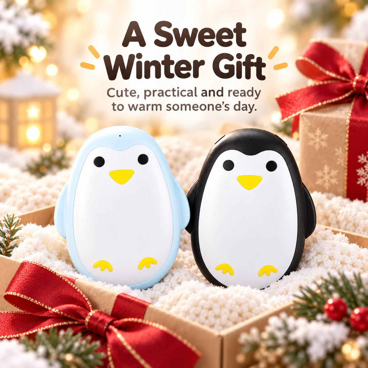 🐧 2PCS Cute Penguin Hand Warmer – Cozy Warmth for Chilly Days