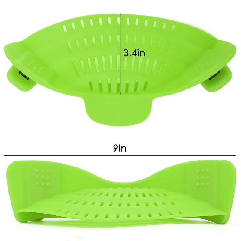 🍝 Clip-On Silicone Pot Strainer – Drain Pasta Fast Without A Bulky Colander