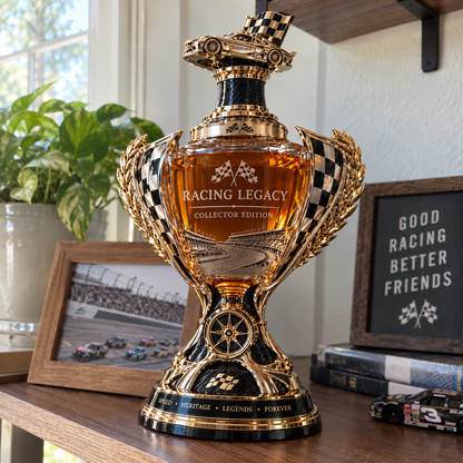 🏁 Racing Legacy Trophy Whiskey Decanter – Collector’s Edition 🏆