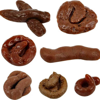 😂7 Pcs Fake Poop, Realistic Prank Poop