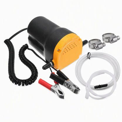 💯 📢📢50% OFF !! ⚡ Portable 12V/24V Electric Self-Priming Oil & Fuel Transfer Pump with Alligator Clamps 🛢️