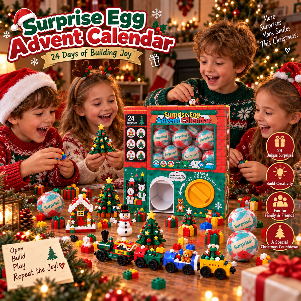 🎅 2026 Christmas Capsule Building Blocks, Surprise Mini Building Set