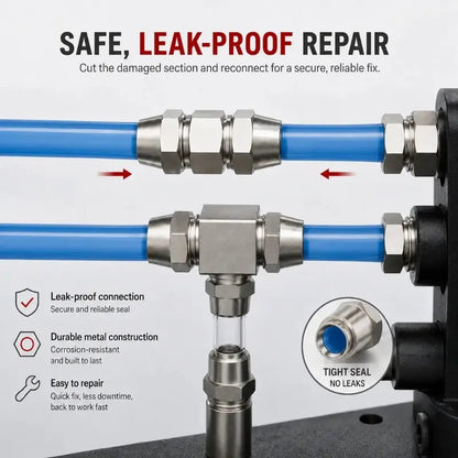 🎉50% OFF Heavy-Duty Truck/RV Air Line Fitting Kit (8-Piece Set)