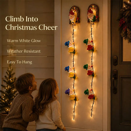 🔥Christmas Gnome String Lights – Cozy Lighted Wall Decoration
