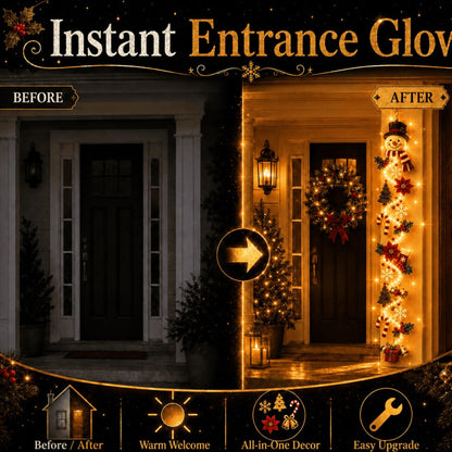 ⏳ Last day! 50% OFF – 🎄 Light-Up Christmas Door Hanger – 🎅6 Festive Designs