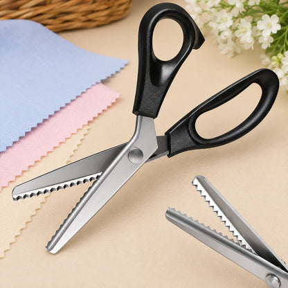 🔥 50% OFF Stainless Steel Pinking Shears – Sharp Zig Zag Fabric Scissors