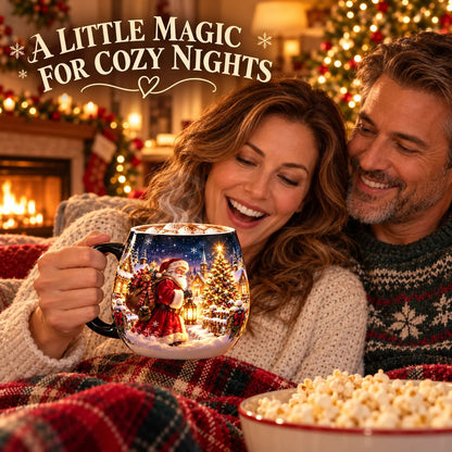 ⏳ Letzter Tag: 49 % Rabatt – ☕ Magic Heat-Revealing Christmas Village Coffee Mug (12 oz / 350 ml) with Santa Reveal 🎅