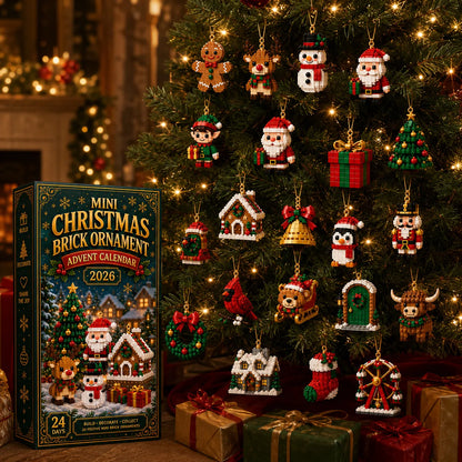 🔥 50% OFF – 24-Day Christmas Brick Ornament Advent Calendar 🎁 Build, Hang & Celebrate Every Day ✨