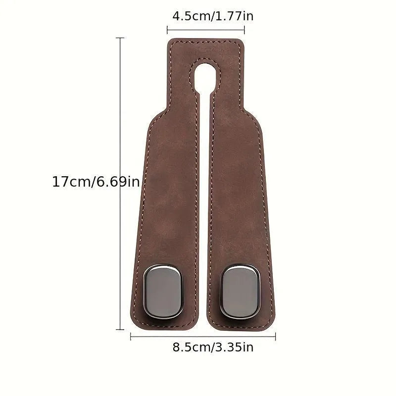👜 50% OFF Double Car Headrest Hook 🚗 Turn Wasted Seat Space Into Extra Storage