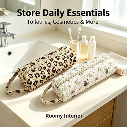 🔥 FINAL 50% OFF Quilted Multi‑Purpose Storage Bag, Portable Zipper Cosmetic Makeup Pouch 🎒