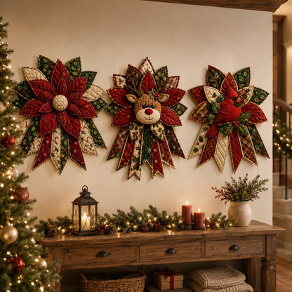 🎄 Oversized Christmas Quilted Door Hanger - DIY Sewing Kit
