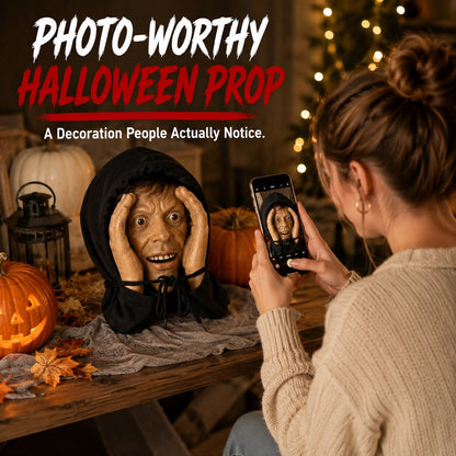 👀 “Stranger” Peeper – Creepy Halloween Window & Doorway Prank Decoration 🎃