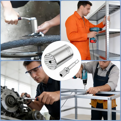 One Socket Fits 7–19 mm Nuts & Bolts