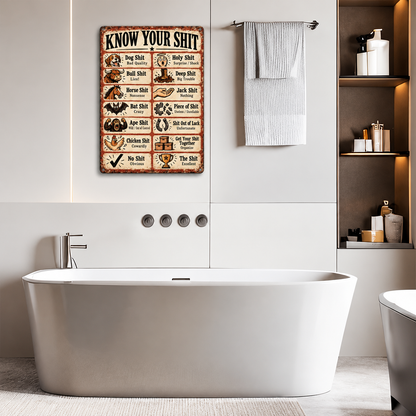 Funny Retro Metal Wall Art