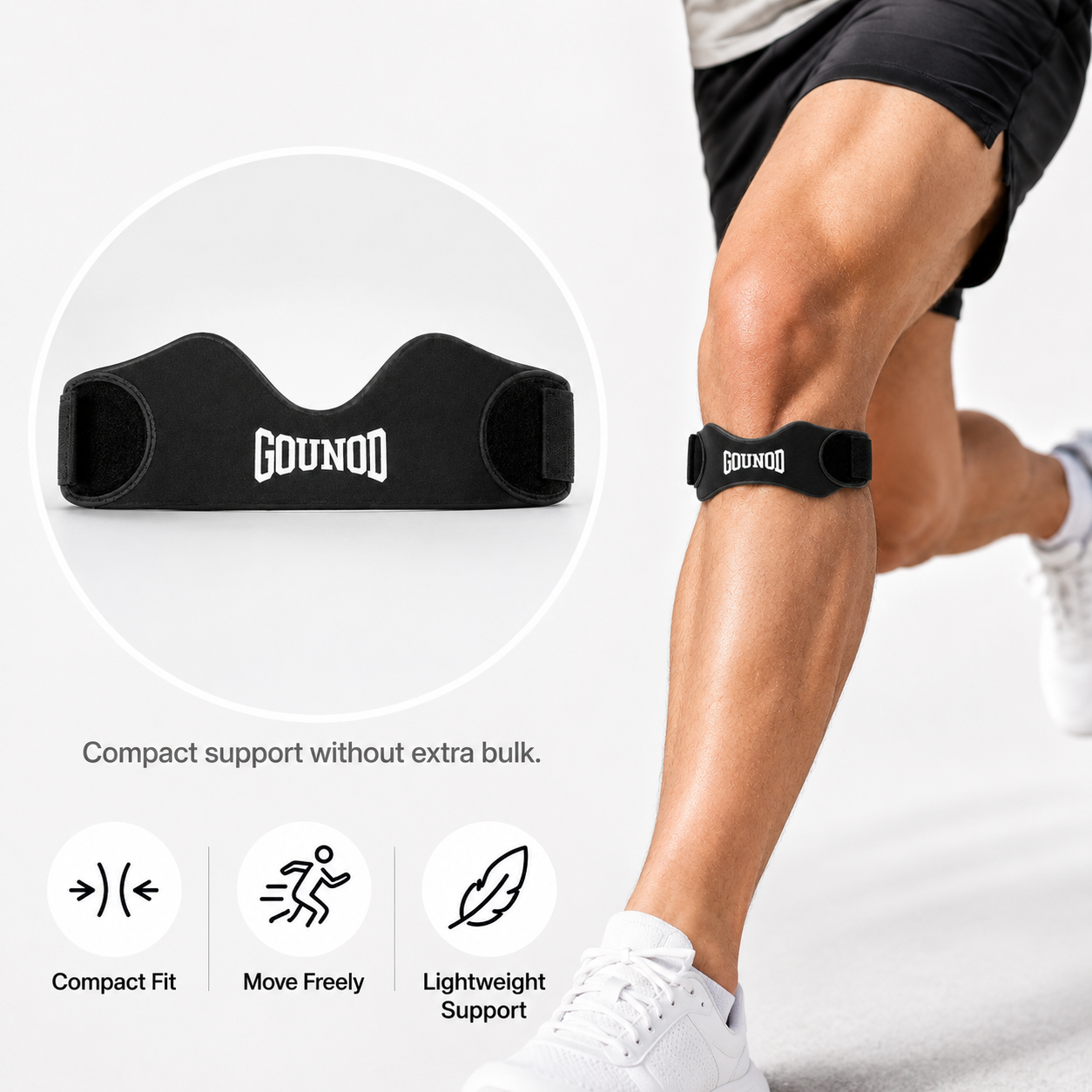 Adjustable Patella Knee Strap – Stay Supported Through Every Run & Workout