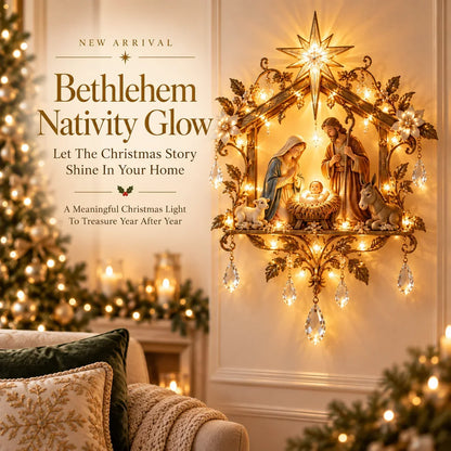 ⭐✨ Last Day 50% OFF 🔥 Bethlehem Nativity Glow Lighted Wall Decor