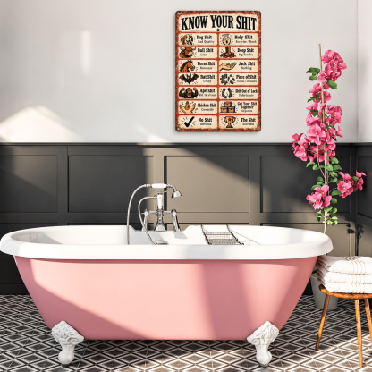 Funny Retro Metal Wall Art