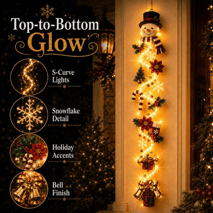 🎄 50% OFF ✨ Light-Up Christmas Door Hanging Decor — Bring Holiday Magic Home