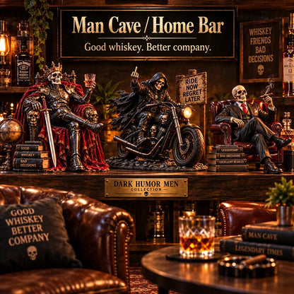 💀 Bad to the Bone™ – Dark Humor Skeleton Collectibles | 6 Legendary Styles