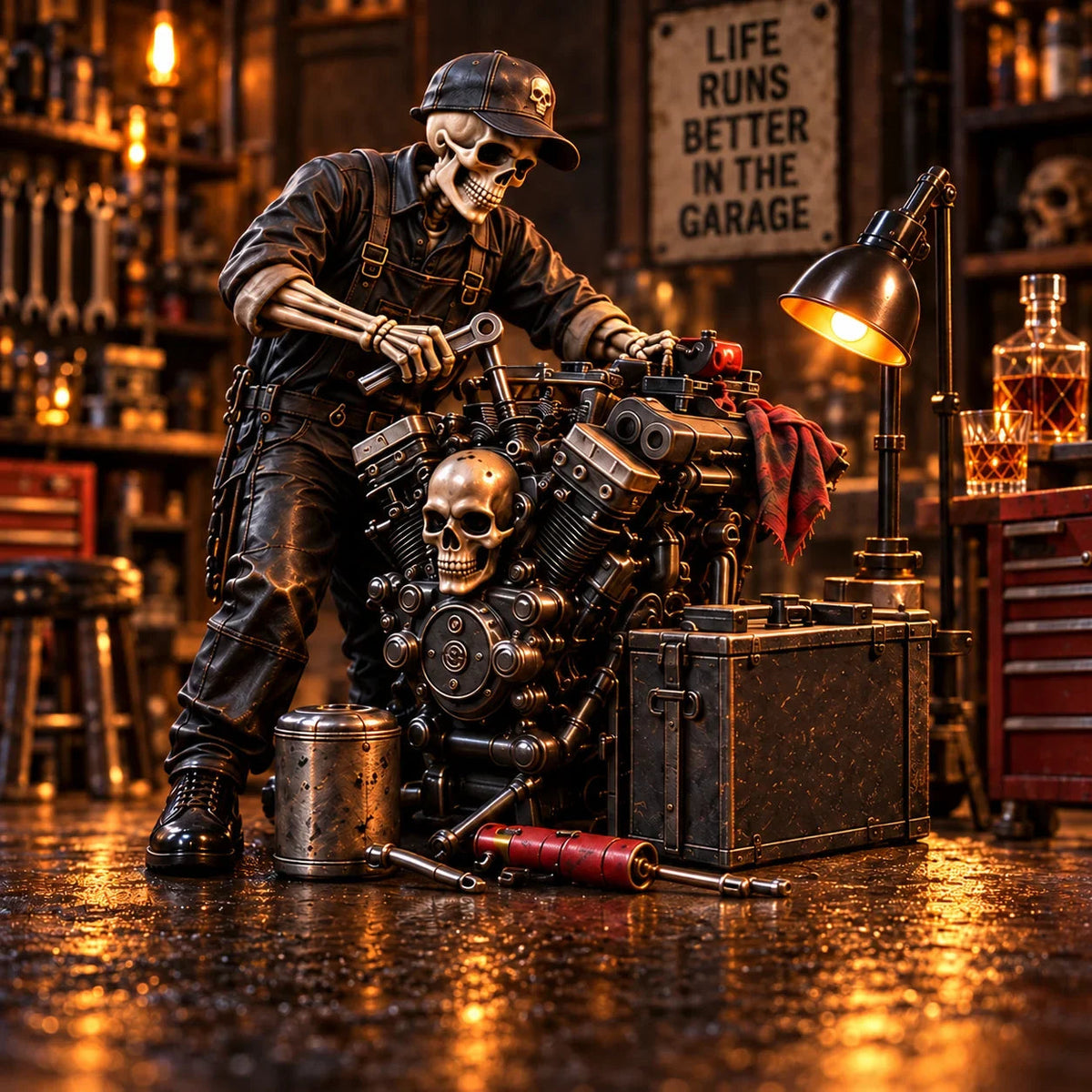 💀 Bad to the Bone™ – Dark Humor Skeleton Collectibles | 6 Legendary Styles