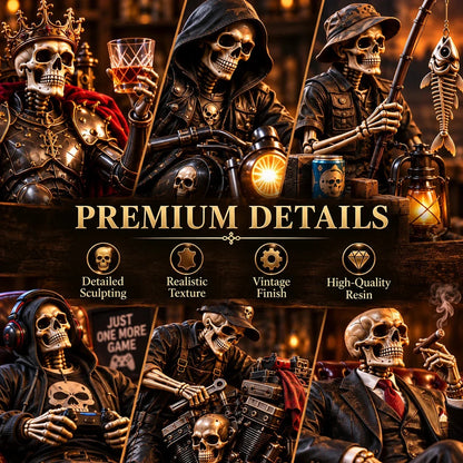 💀 Bad to the Bone™ – Dark Humor Skeleton Collectibles | 6 Legendary Styles