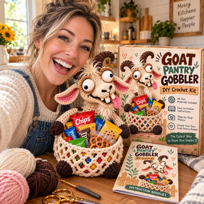 😂 🧺 Silly Animal Big-Belly DIY Crochet Snack Basket Kit for Desk Clutter 🧶