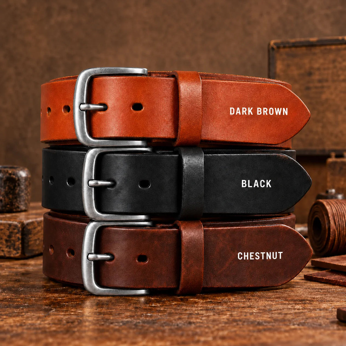 🤎 Handmade Full-Grain Leather Belt for Men – Timeless Style & Premium Craftsmanship