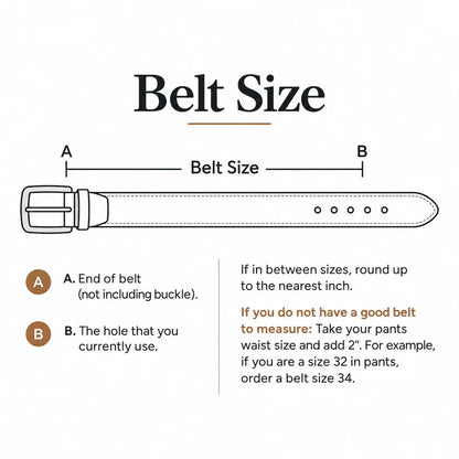 🤎 Handmade Full-Grain Leather Belt for Men – Timeless Style & Premium Craftsmanship