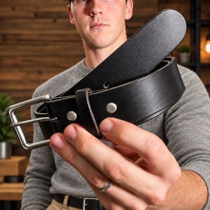 🤎 Handmade Full-Grain Leather Belt for Men – Timeless Style & Premium Craftsmanship