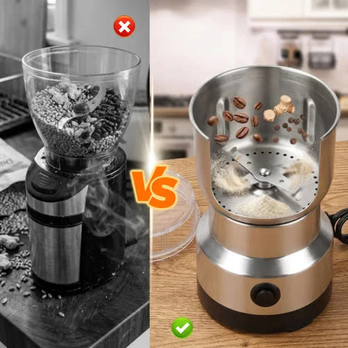 ⚡ High-Speed 304 Stainless Steel Grain & Spice Grinder for Kitchen Milling 🌿