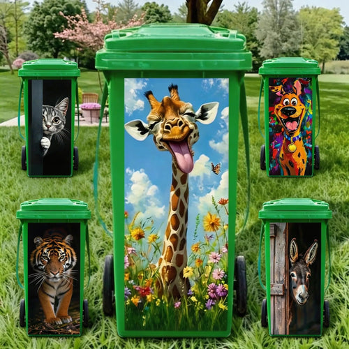 🐴 50% OFF Cute Animal Trash Bin Stickers ✨ Waterproof Peel & Stick Home Decor
