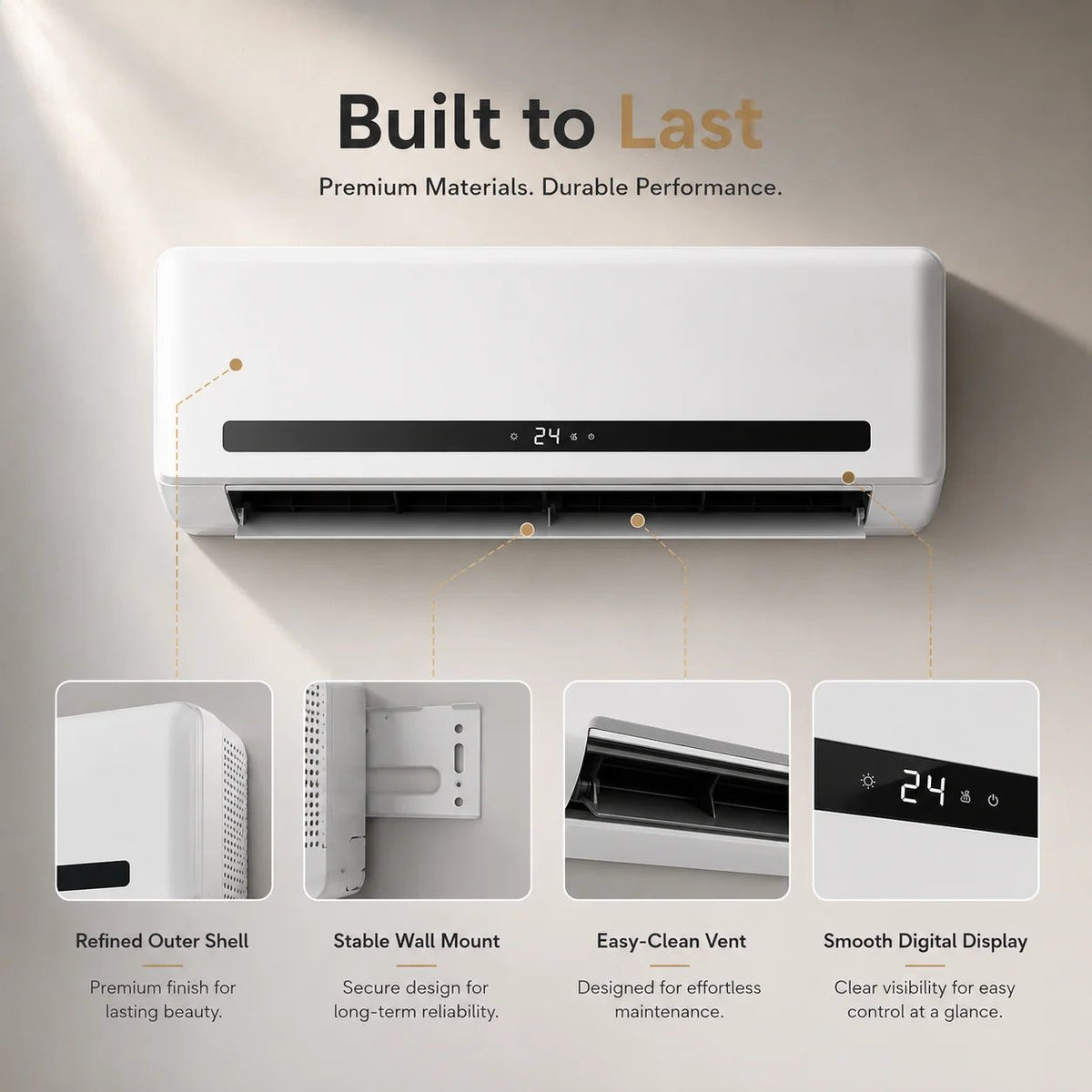 ♨️The Warmth You Need❄️🔥 2-in-1 Wall-Mounted Heater & Air Cooler | Built for Everyday Living🍃