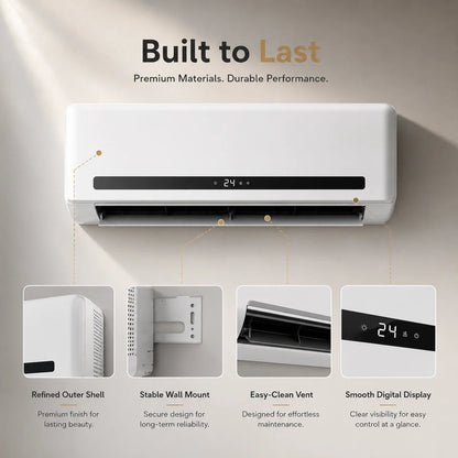 ♨️The Warmth You Need❄️🔥 2-in-1 Wall-Mounted Heater & Air Cooler | Built for Everyday Living🍃