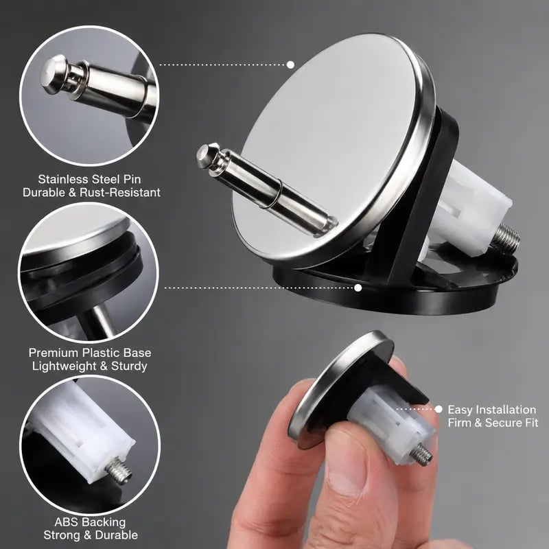 🚽 50% OFF Toilet Seat Fixing Bolts – Anti-Wobble Top Mount Expansion Kit