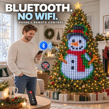 🎄 Smart Animated Christmas Tree Lights | App-Controlled LED Holiday Display ✨
