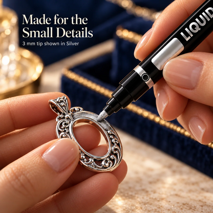 ✨ Metallic Touch-Up Paint Pen – 5 Colors for DIY & Decorative Repairs