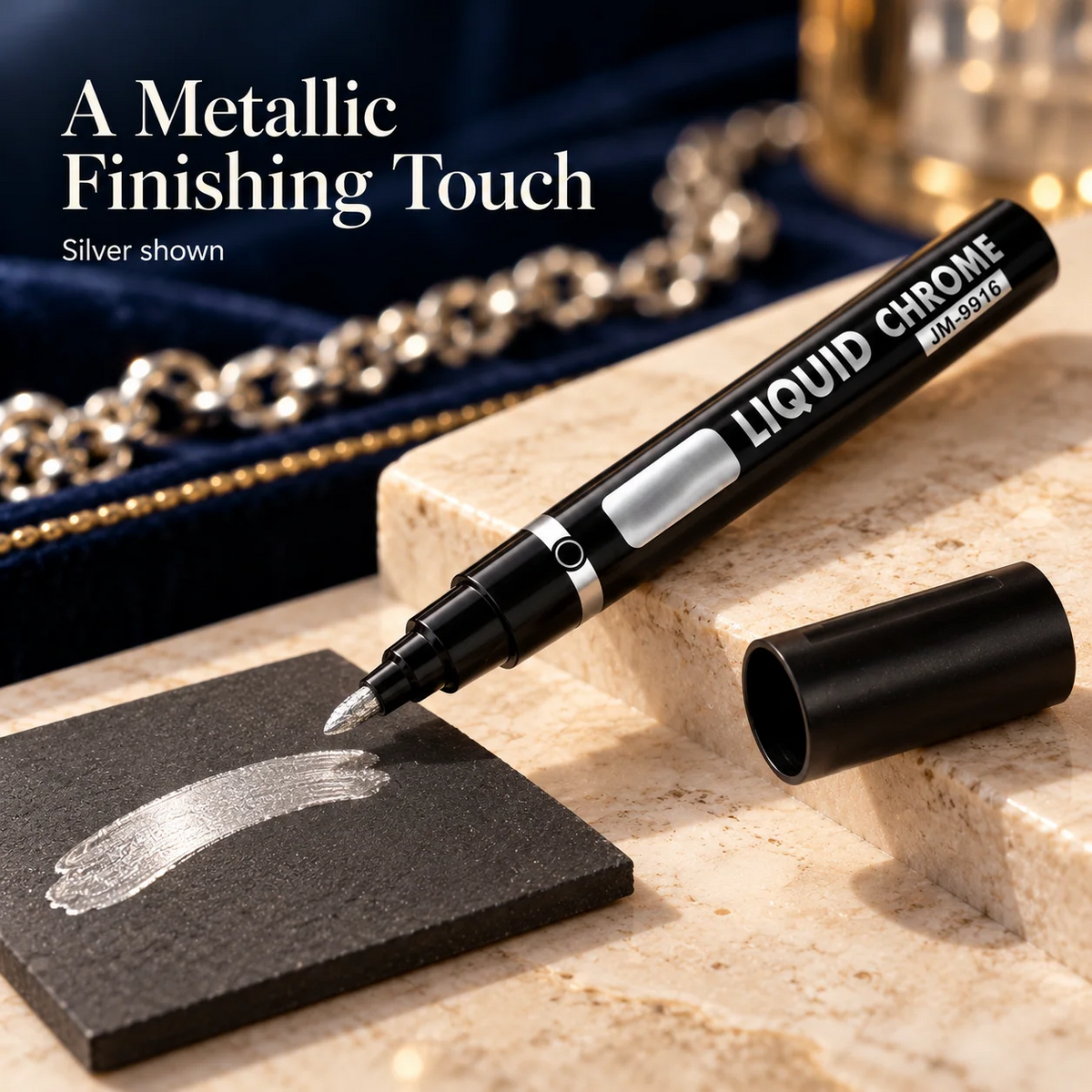 ✨ Metallic Touch-Up Paint Pen – 5 Colors for DIY & Decorative Repairs