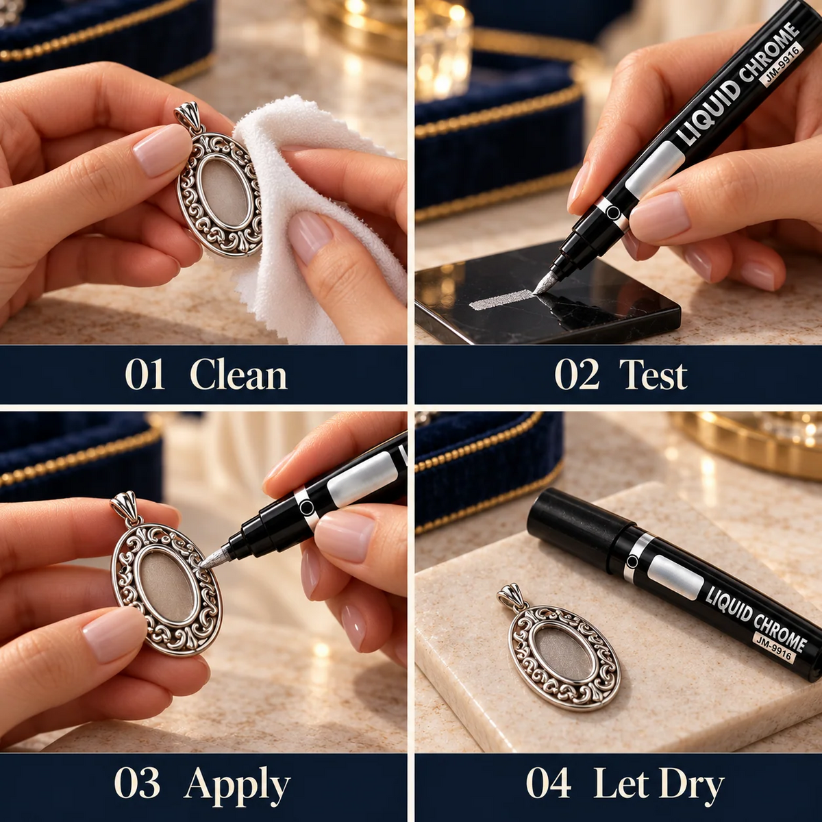 ✨ Metallic Touch-Up Paint Pen – 5 Colors for DIY & Decorative Repairs