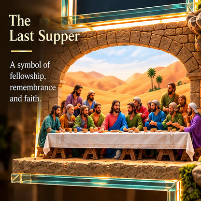 🙏 The Story of Jesus LED Cross Lamp ✝️✨ 6 Biblical Scenes & Meaningful Christian Gift