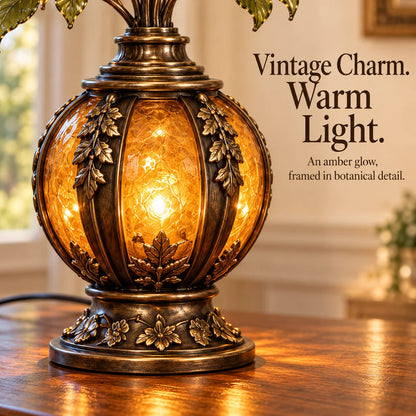 🌹✨ Eternal Bloom™ Rose & Cardinal Table Lamp – Vintage Floral Light-Up Home Decor