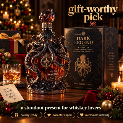 🐙 Legendary Kraken Whiskey Decanter - Sculpted Ocean Myth Barware