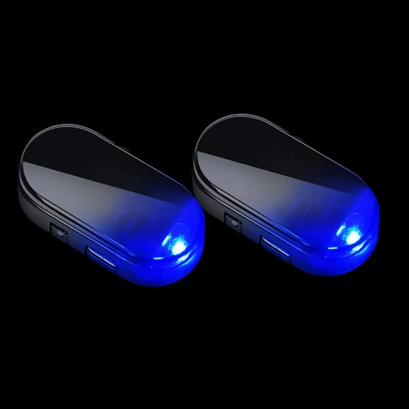 🚗 4-Pack Solar Car Security Warning Light – LED Theft Deterrent