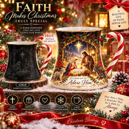 🎄 Last Day 50% OFF🎁Christmas Magic Color-changing Mug – Heat Reveal Holiday Gift
