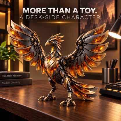 🔥 Mechanical Transforming Phoenix Egg - 2-in-1 Sci-Fi Figure