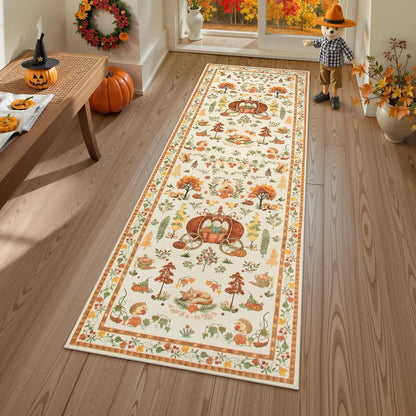 Christmas Deer Santa Long Rug🎅